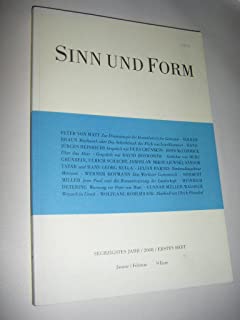 Sinn und Form - Beiträge zur Literatur - Sechzigstes Jahr / 2008/ Drittes Heft