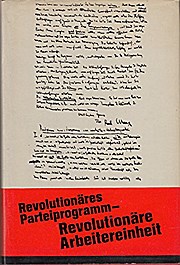 Revolutionäres Parteiprogramm - Revolutionäre Arbeitereinheit