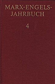 Marx-Engels-Jahrbuch, Band 4