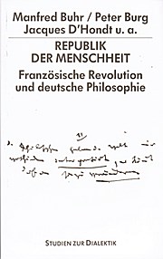 Dialektik 17. Die Philosophie und das Volk. 200 Jahre Französische Revolution