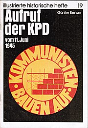 Aufruf der KPD vom 11. Juni - illustrierte historische hefte 19