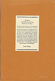 Katalog der Rilke-Sammlung Richard von Mises