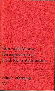 Über Adolf Muschg.