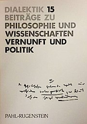 Dialektik 15. Vernunft und Politik. Studien zur Dialektik