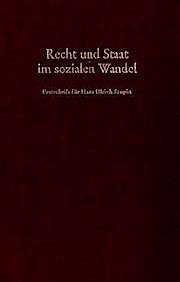 Recht und Staat im sozialen Wandel.: Festschrift für Hans Ulrich Scupin zum 80. Geburtstag.