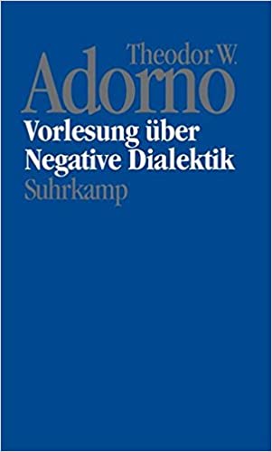 Nachgelassene Schriften, Bd.16 : Vorlesung über Negative Dialektik