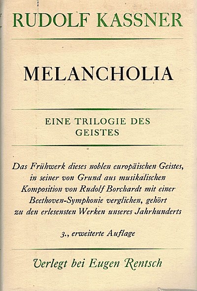 Melancholia. Eine Trilogie des Geistes.