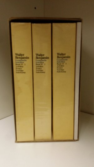 Walter Benjamin: Gesammelte Schriften; Bd. V 1 u. 2.